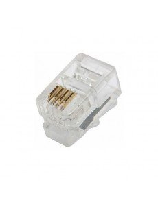CONECTOR RJ-12 4 VIAS
